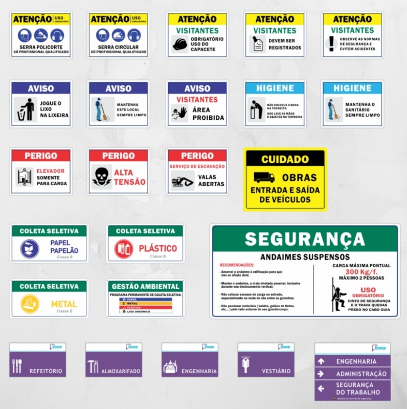 Placa de Sinalização em Construção Itaim Paulista - Placa de Sinalização em Construção Civil