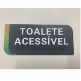 placas para banheiro acessibilidade São Mateus